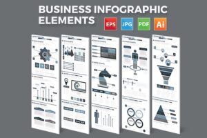 Banner image of Premium Business Infographics Elements Design  Free Download