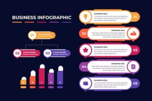 Banner image of Premium Flat Business Infographic Design Template  Free Download