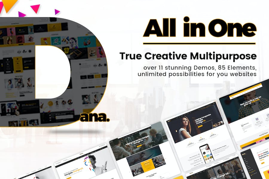 Premium Dana – Ultimate Multi-Purpose Corporate Business Template  Free Download