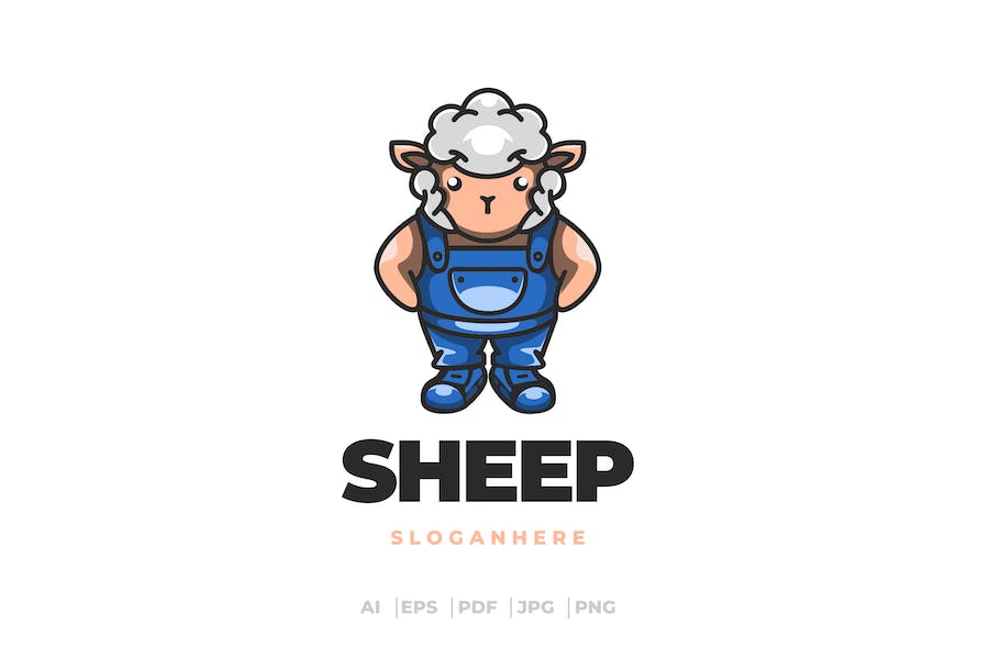 Premium Sheep Logo  Free Download