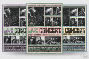 Banner image of Premium Live Concert Flyer Template   Free Download