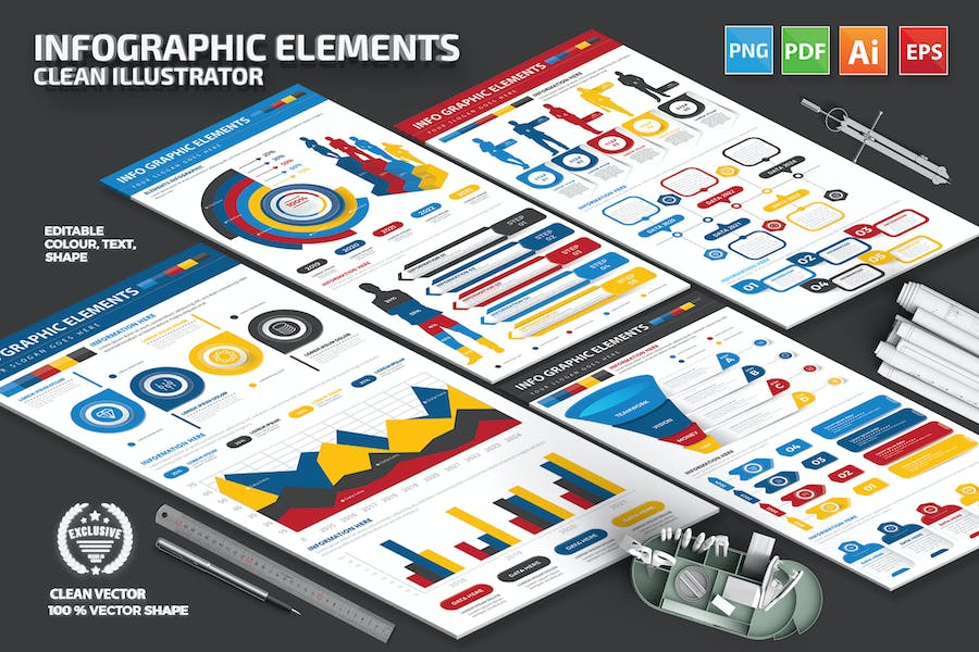 Premium Infographic Elements  Free Download