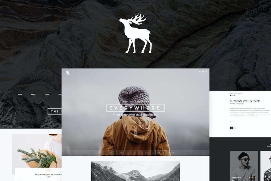 Premium Every Creative OnePage PSD Template  Free Download