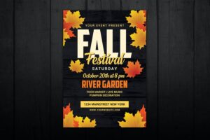 Banner image of Premium Autumn Fall Festival Flyer  Free Download