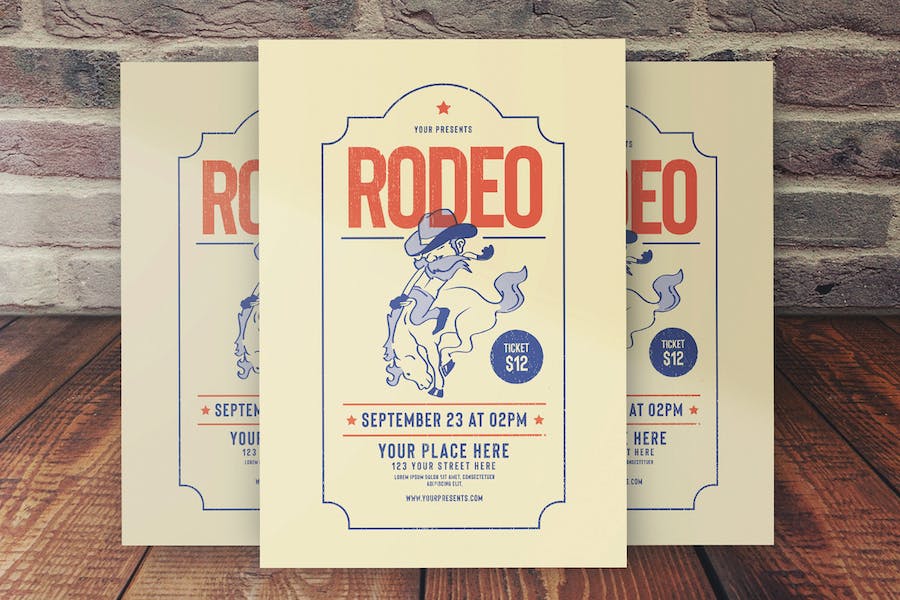Premium Rodeo Flyer  Free Download