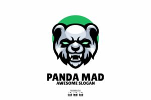 Banner image of Premium Panda Head Mascot Logo Design  Free Download