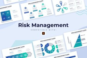 Banner image of Premium Business Risk Management Illustrator Infographics  Free Download