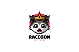 Banner image of Premium Raccoon Mascot Cartoon Logo   Free Download