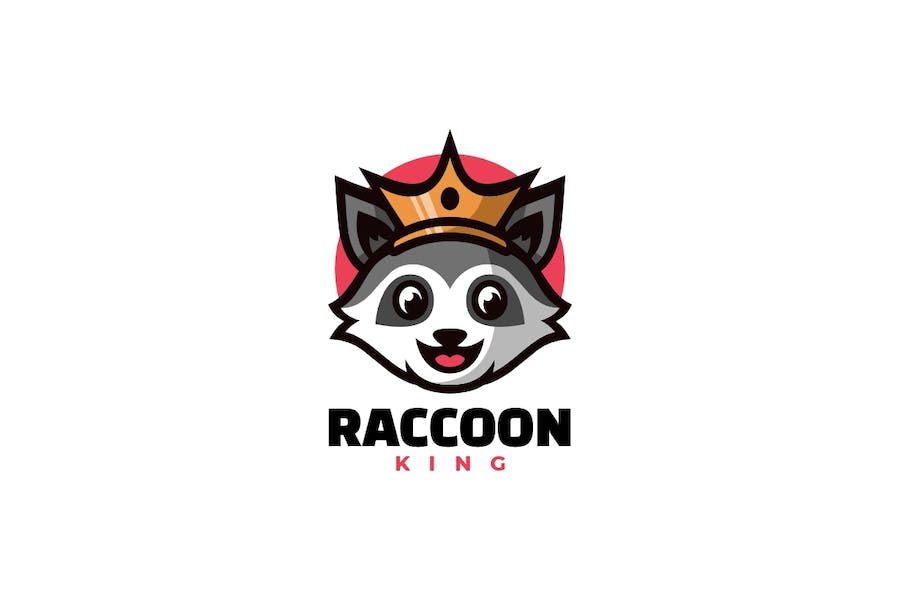 Premium Raccoon Mascot Cartoon Logo   Free Download