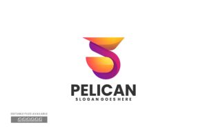 Banner image of Premium Pelican Gradient Colorful Logo  Free Download
