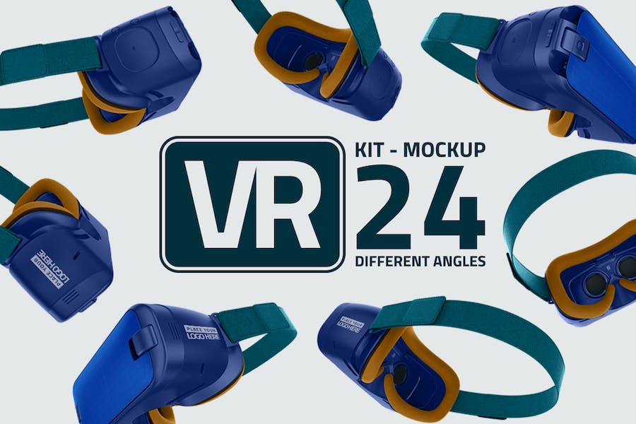 Premium VR Kit Mockup  Free Download