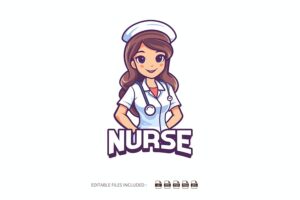Banner image of Premium Nurse Mascot  Free Download