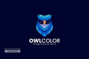 Banner image of Premium Owl Gradient Colorful Logo  Free Download