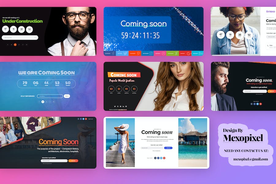 Premium Under Construction & Coming Soon Templates  Free Download