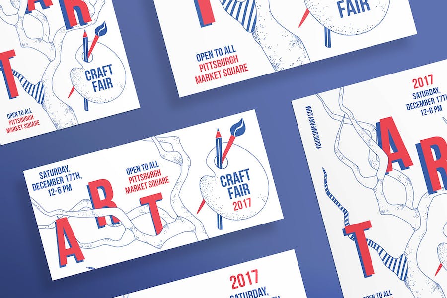 Premium Craft Fair Flyer Template  Free Download