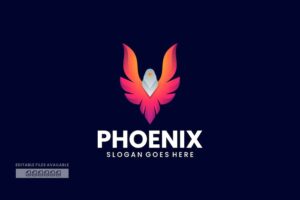 Banner image of Premium Phoenix Gradient Colorful Logo  Free Download