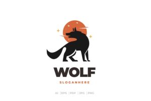 Banner image of Premium Wolf Logo  Free Download