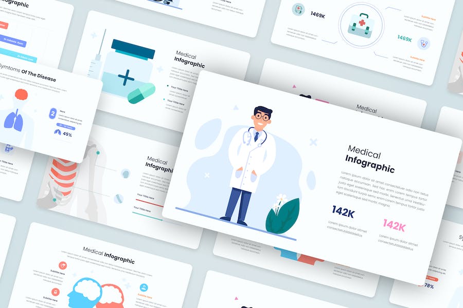 Premium Medical Infographics Assets Illustrators  Free Download