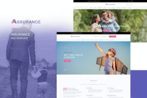 Banner image of Premium Assurance - Insurance PSD Template  Free Download