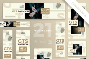 Banner image of Premium Fashion Clothes Banner Pack Template  Free Download