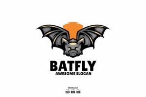 Banner image of Premium Bat Mascot Illustration Logo Design  Free Download