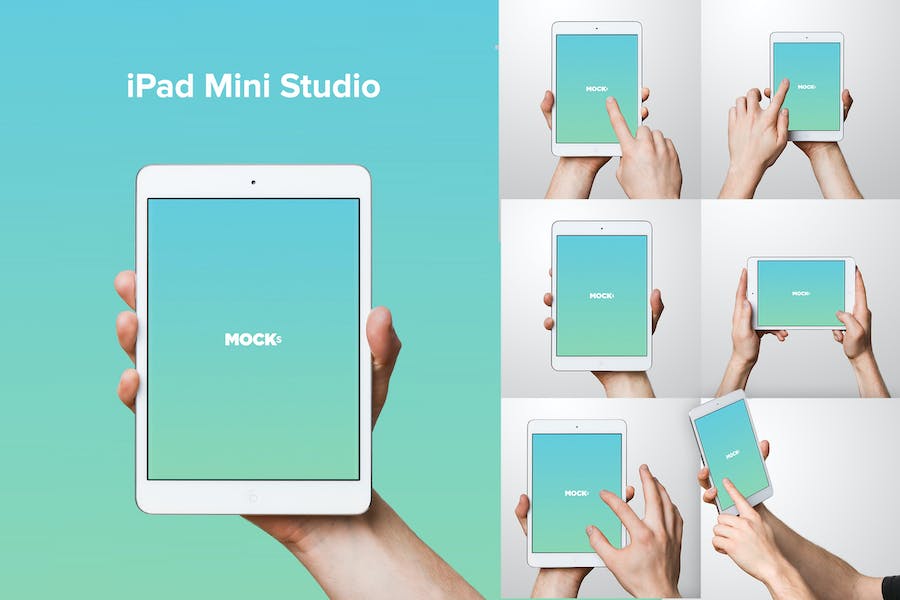 Premium iPad Mini Studio Mockups  Free Download