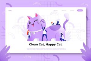 Banner image of Premium Cat Banner Landing Page  Free Download