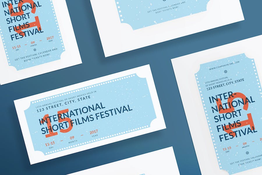 Premium Film Festival Flyer and Poster Template  Free Download