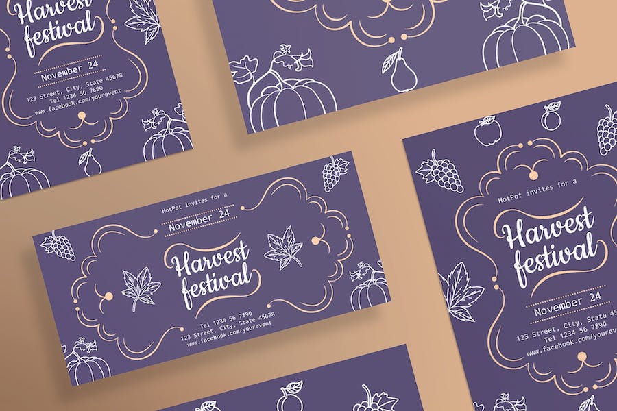 Premium Harvest Festival Flyer and Poster Template  Free Download