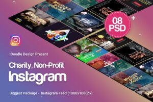 Banner image of Premium Charity & Nonprofit Instagram Ads  Free Download