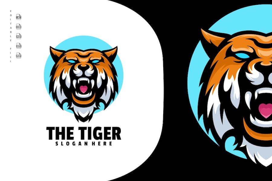 Premium The Tiger Logo Design  Free Download