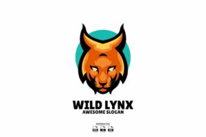 Banner image of Premium Lynx Head Mascot Logo Design  Free Download