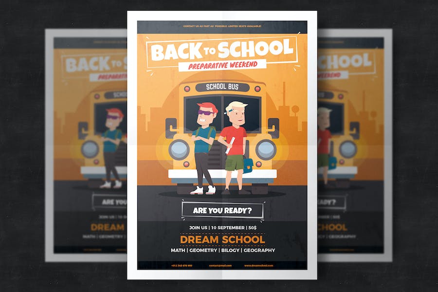 Premium Back to School Flyer Template  Free Download