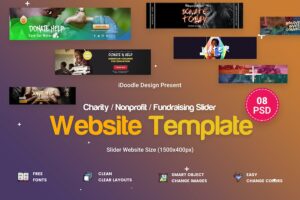 Banner image of Premium Charity & Nonprofit Fundraising Sliders  Free Download