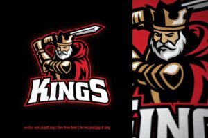 Banner image of Premium Kings War for Sport and E-Sport Logo  Free Download