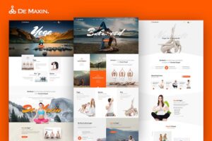 Banner image of Premium De Maxin Yoga PSD Template  Free Download
