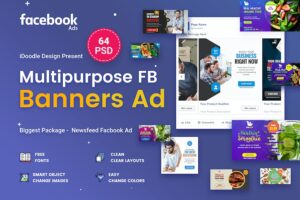 Banner image of Premium Multipurpose Facebook Banner Ads  Free Download