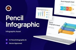 Banner image of Premium Complete Pencil Infographic Asset  Free Download