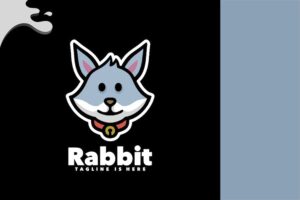 Banner image of Premium Rabbit Head Logo  Free Download