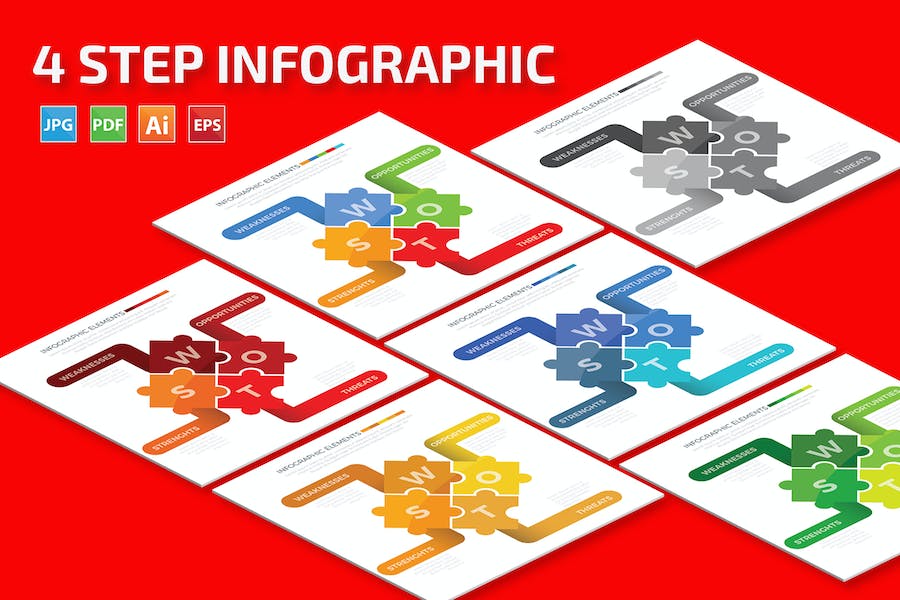 Premium SWOT Infographic Design  Free Download