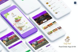 Banner image of Premium Tasty Food Online Food Order Mobile App UI Kit  Free Download