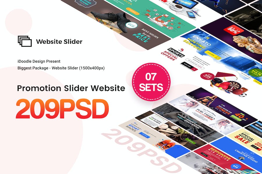 Premium Promotion Website Slider  Free Download