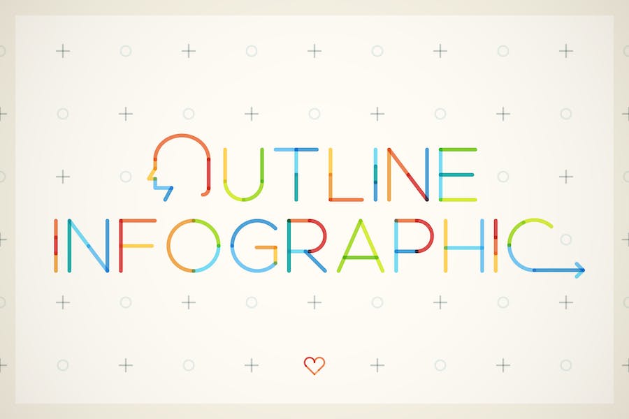 Premium Outline Infographic  Free Download