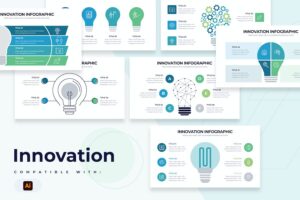 Banner image of Premium Business Innovation Slides Illustrator Infographic  Free Download