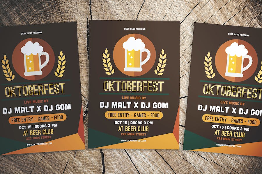 Premium Oktoberfest Flyer  Free Download