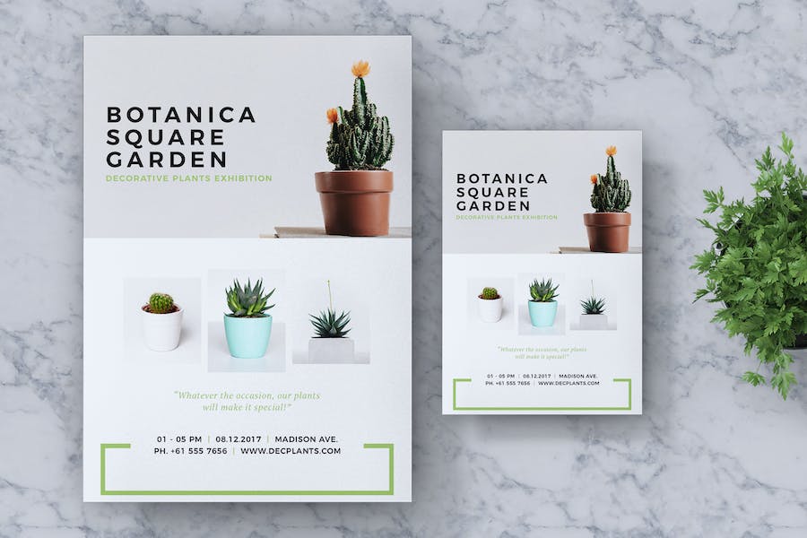 Premium Botanica Event Flyer & Poster Vol. 02  Free Download