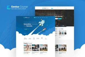 Banner image of Premium Genius Learning Course PSD Template  Free Download