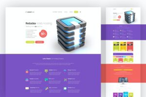 Banner image of Premium Hosting PSD Template  Free Download
