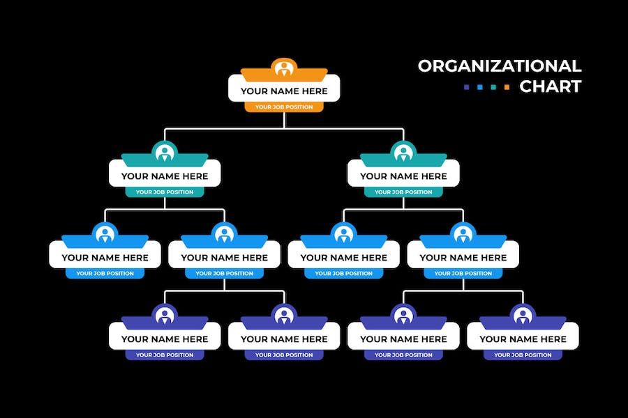 Premium Company Organizational Chart Scheme Illustration  Free Download
