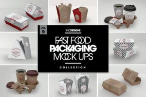 Banner image of Premium Fast Food Boxes Vol. 9 - Take Out Packaging Mockups  Free Download
